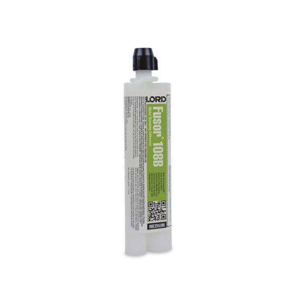 LORD Fusor Adhesives Fusor 108B 2-Part Medium Bonding Adhesive, 7.6 oz Cartridge, Green, Paste, 4 hr