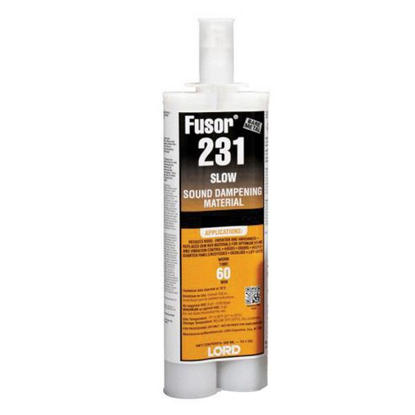 LORD Fusor Adhesives Fusor 231 Sound Dampening Material (Slow) Repair Adhesive, 7.1 oz Cartridge, Bl