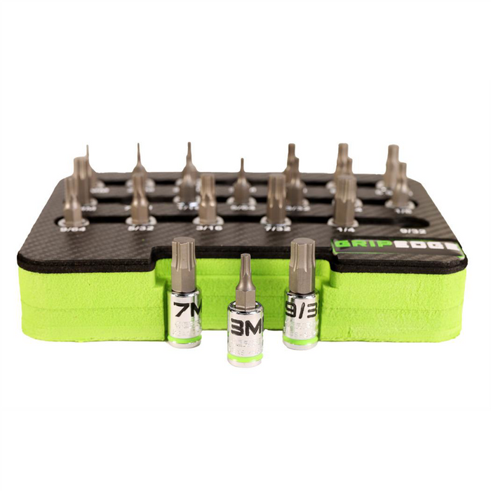 Grip Edge Tools Piece 1/4 Inch Drive Short RPT Hex Driver Set