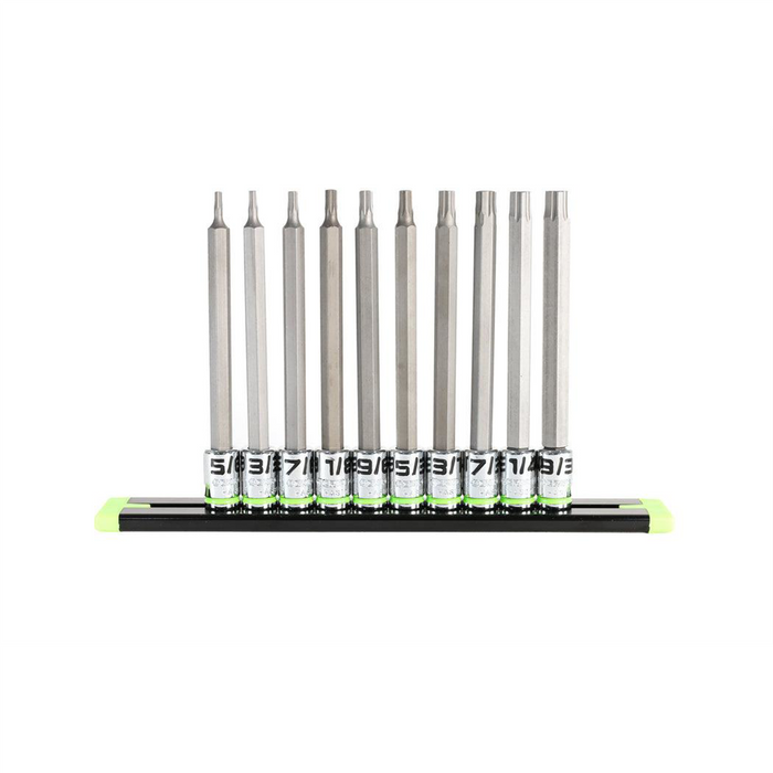 Grip Edge Tools Piece 1/4 Inch Drive Long SAE RPT Hex Driver Set
