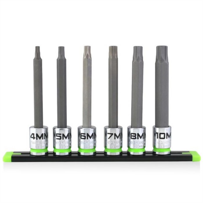 Grip Edge Tools 6-PC 3/8'' Dr Long Metric RPT Hex Driver Set