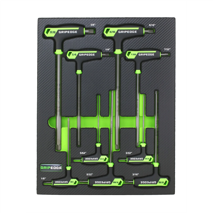 Grip Edge Tools 9-PC RPT SAE Hex T-Handle set (Long)