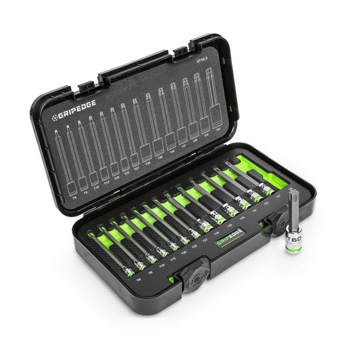 Grip Edge Tools Long Star Driver Set - 14 Piece
