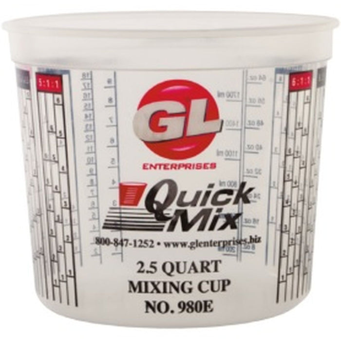 GL Enterprises Enterprises 980P Plain Mixing Cup, 2.5 qt