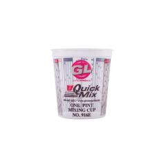GL Enterprises® Quick Mix 916 Measuring and Mixing Cup with Lid, 16 oz, Clear