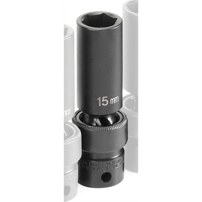 Grey Pneumatic Socket Sets 3/8" Drive x 15mm De