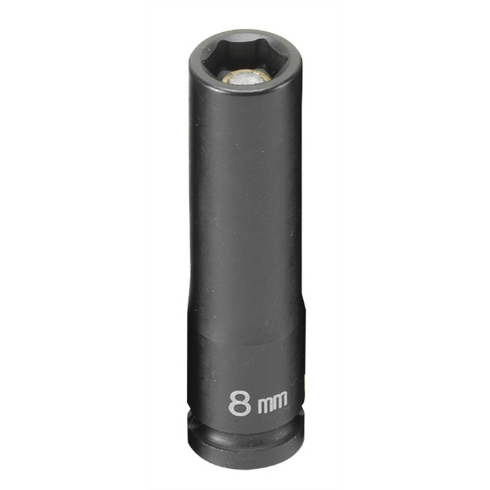 Grey Pneumatic Socket Sets 8MM 1/4D IMP MAG 6PT DP BLK