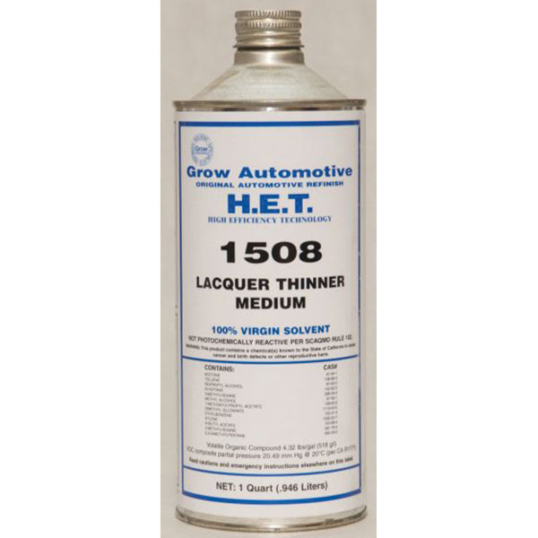 Grow Automotive Medium Lacquer Thinner 1508-4, 1 Quart