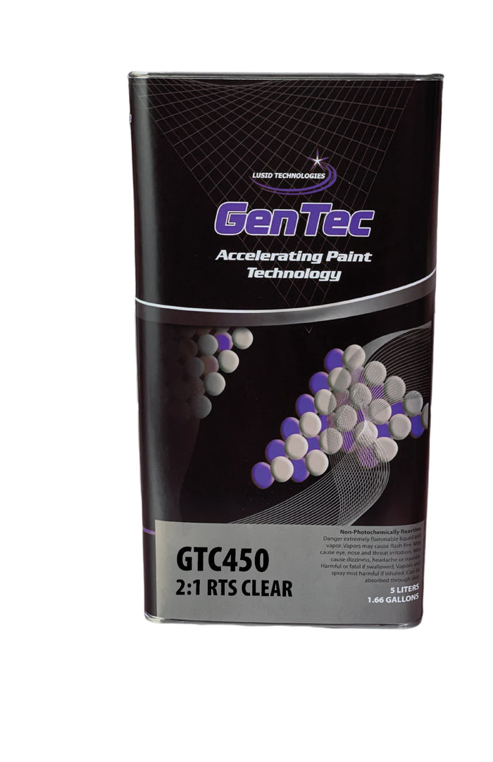 Gentec and Greentec GenTec GTC4505L Premium Overall Clear Coat, 5 L, 2:1 Mixing