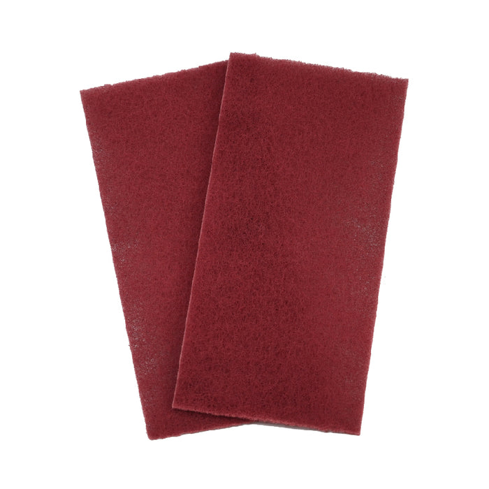 High Teck Products 6"X9" RED SCUFF PAD VERY FINE Grain(20 pcs per box)