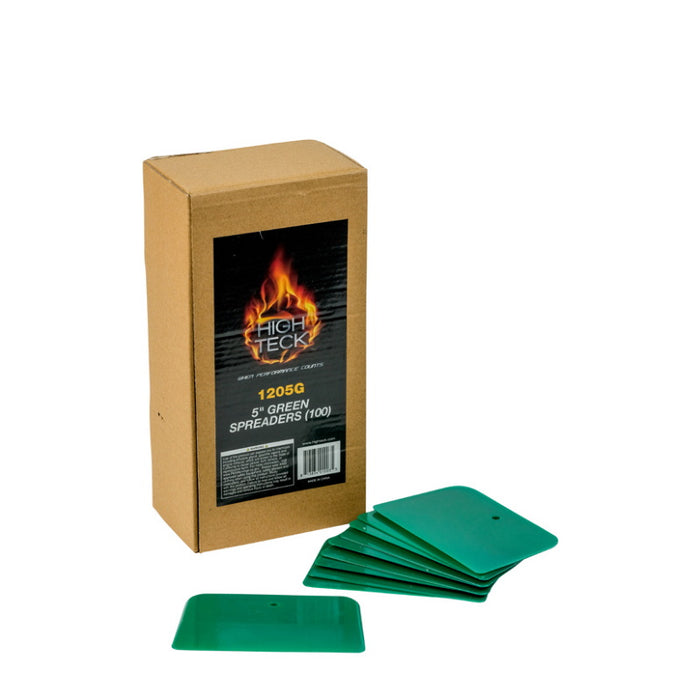 High Teck 1205G Green Plastic Spreader 5 in Wide