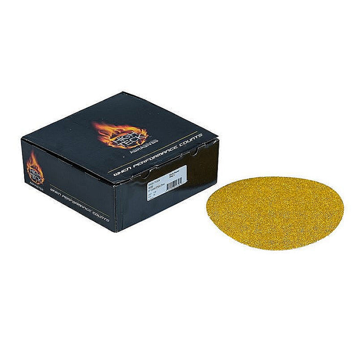 High Teck™ 8036 Premium Disc Roll, 8 in Dia, P36 Grit, Aluminum Oxide, Gold, PSA Attachment