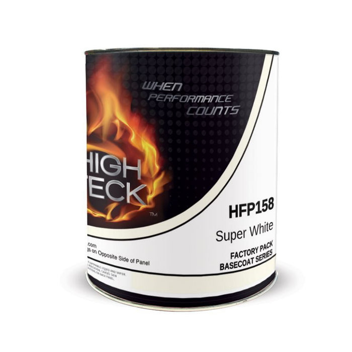 High Teck HFP158-4 Urethane Basecoat, Super White, 1 qt