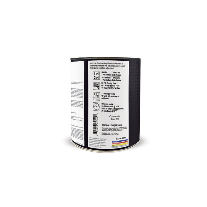 High Teck HFP254-1 Dark Shadow Gray 1-gal National Rule Urethane Basecoat β view 2