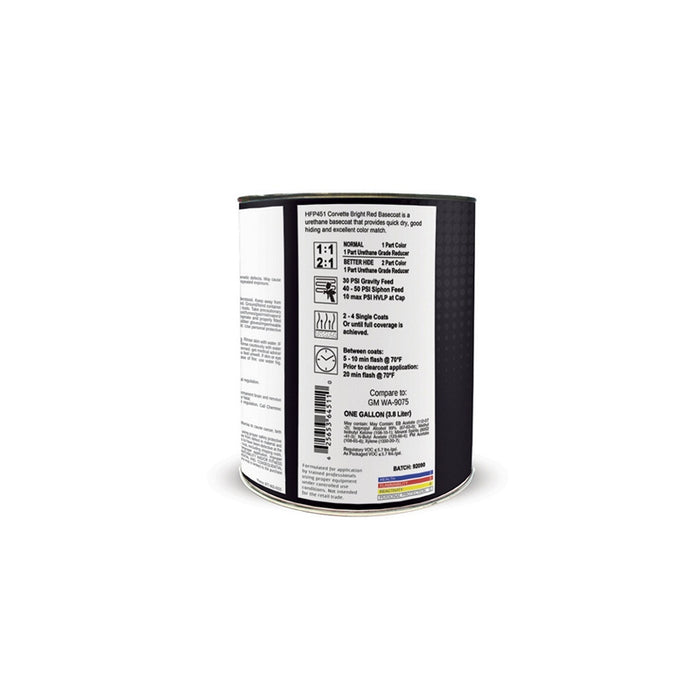 High Teck Products High Teck HFP451-1 Series HFP National Rule Urethane Basecoat, 1 gal, Corvette Re โ view 3