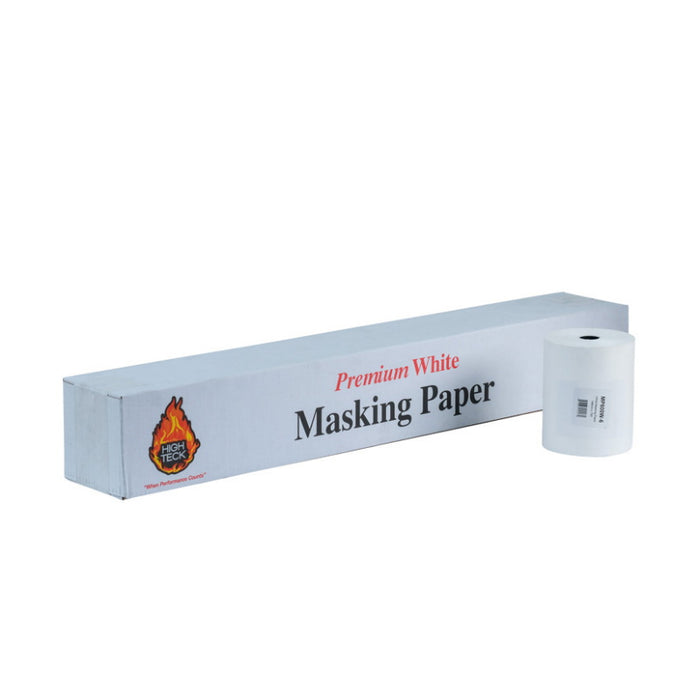 High Teck MP600W-6 White Guard Premium Masking Paper, 6 in Width, 750 ft Length, 24 lb Basis Weight