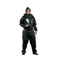 High Teck™ PS110B Premium Paint Suit, Large, Black, 2-Way Zipper