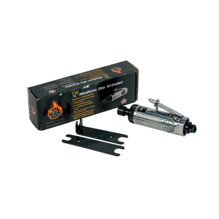 High Teck T120 Medium Die Grinder, 1/4 in Collet, 6.75 in L, 1/2 hp, 22000 rpm, 90 to 120 psi