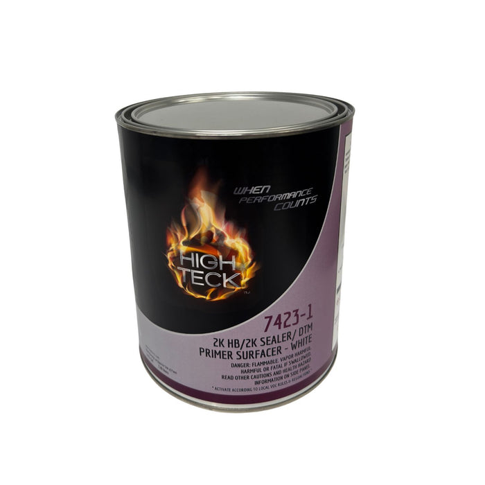 High Teck Products High Teck 7423-1 2K HIGH BUILD & SEALER WHITE URETHANE PRIMER, 1 Gallon
