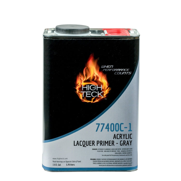 High Teck 77400C-1 High Solids Acrylic Lacquer Primer, Gray, 1 gal, 2.1 lb/gal VOC, 1:1 Mix