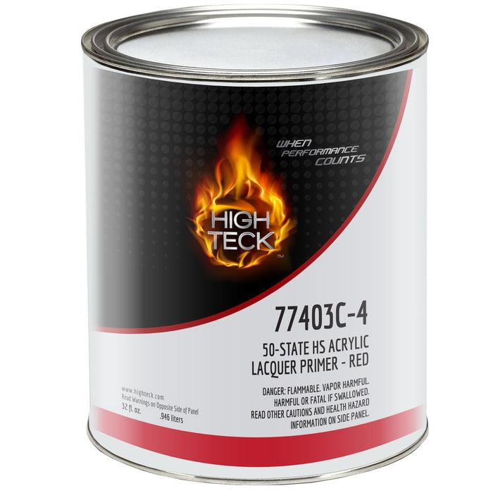 High Teck Products High Teck 77403C-4 NR/SCAQMD High Solids Acrylic Lacquer Primer-Red-QT — view 2