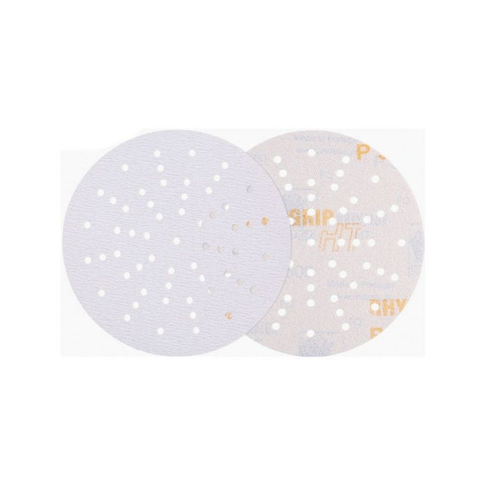 Indasa 8660-240 Rhynogrip Ht Line Ultravent Abrasive Disc, 6 in Dia, 240 Grit — White
