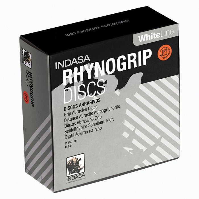 Indasa USA, Inc 92-220R 92, Rhynogrip White Line File Paper Roll, 2-3/4 in W x 27-1/2 yd L, 220 Grit