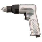 3/8" Pistol Grip Air Drill, Keyed Chuck, Reversible, 2,000 RPM, 0.5 HP