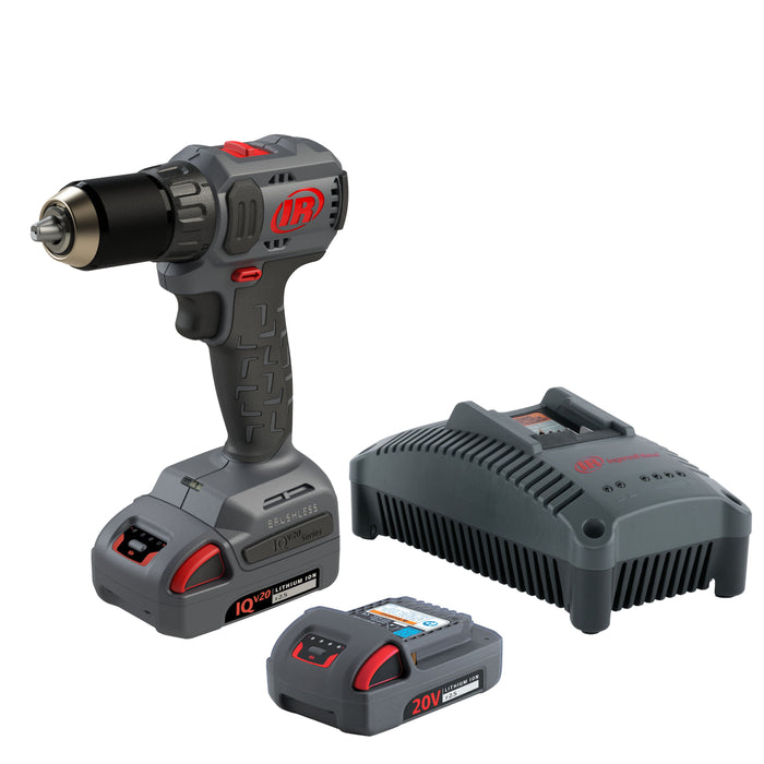 Ingersoll-Rand 1/2" 20V CORDLESS COMPACT DRILL DRIVER 2 BATTERY KIT, 450IN-LB KEYLESS CHUCK