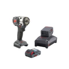 1/2" 20V Cordless Impact Wrench 2 Battery Kit, 3840 in-lb, Friction Ring, Pistol
