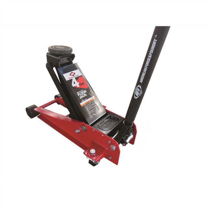 American Forge & Foundry - Service Jack - 4 Ton Capacity - Double Pump - Short Chassis - 2 pc Handle