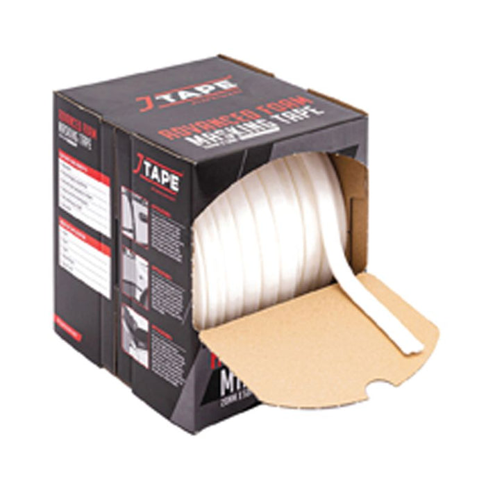 JTAPE Unlimited 1011.2050 Advanced Foam Masking Tape, 50 m L x 20 mm W x 9 mm THK, White — view 3