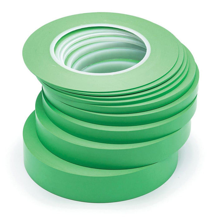 JTAPE Unlimited 1105.0355 Fine Line Masking Tape, 60 yd x 1/8 in, 0.15 mm THK, PVC Backing, Green