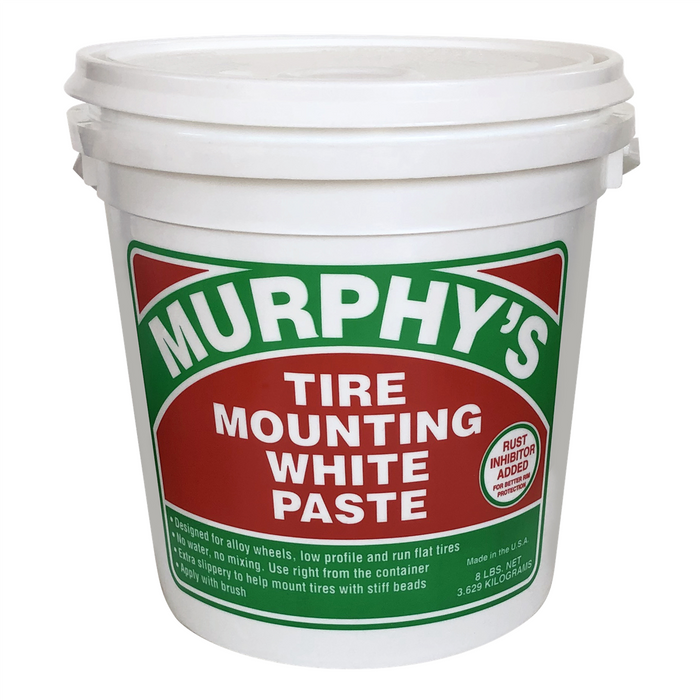 JTM Lube Products Murphy's Tire Mounting White Paste with Rust Inhibitor 8lb Tall Pail
