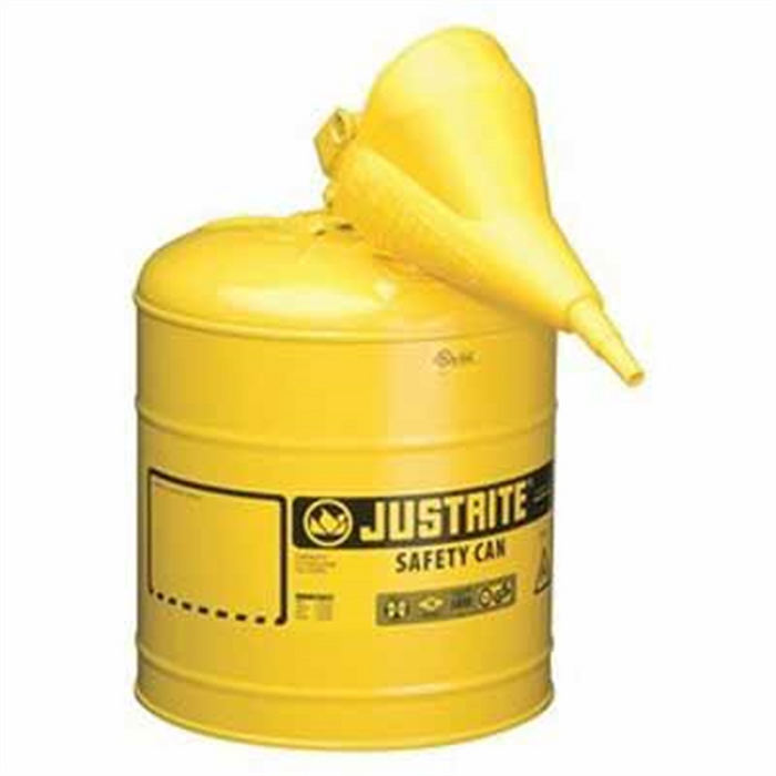 Justrite 5G/19L Safety Can Yellow