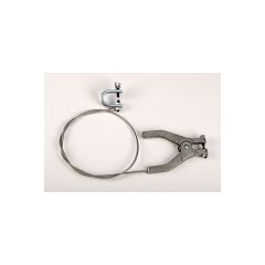 Justrite™ 08498 Flexible Antistatic Wire with Hand Clamp and C-Clamp, Gray