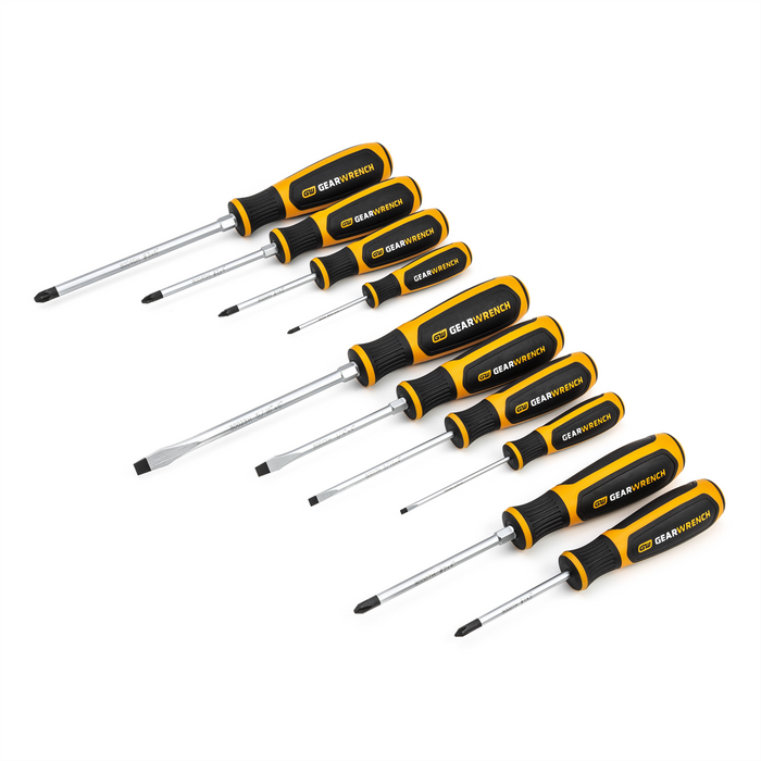 Gearwrench Piece Phillips/Slotted/Pozidriv Dual Material Screwdriver Set