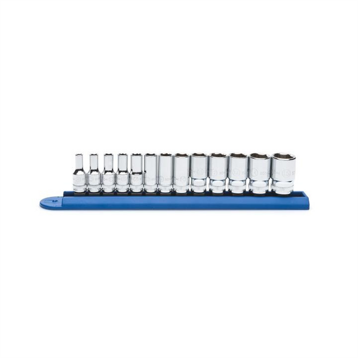 Gearwrench Piece 1/4 Inch Drive 6 Point Mid Length Metric Socket Set