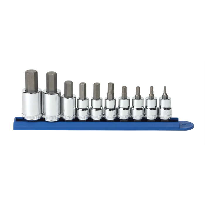 Gearwrench Set Skt Hex Bit Met 3/8 & 1/2Dr 10Pc