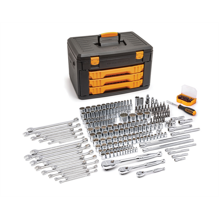 Gearwrench Set Mech Tl Bmc 1/4 3/8 1/2 243Pc 12Pt