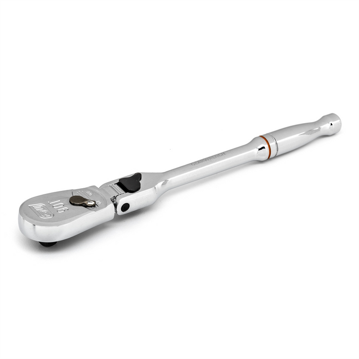 Gearwrench 1/4 Inch Drive 90-Tooth Locking Flex Head Teardrop Ratchet 7 Inch