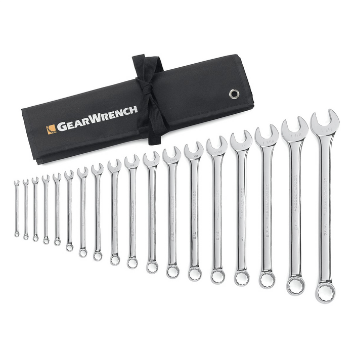 Gearwrench Piece 12 Point Long Pattern Combination SAE Wrench Set