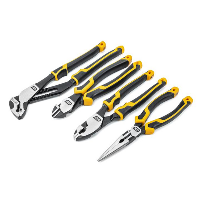 Gearwrench 4 Piece PITBULL Mixed Dual Material Plier Set