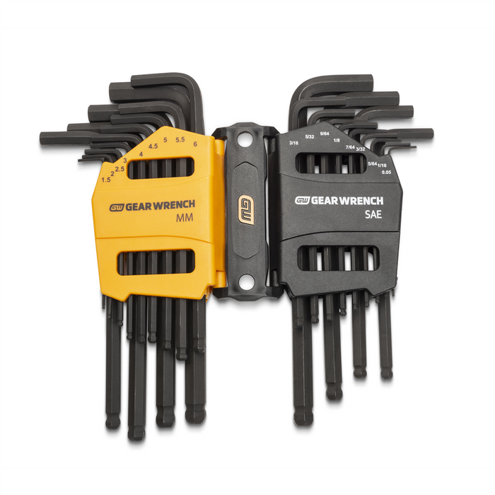 Gearwrench Piece SAE/Metric Ball End Long Arm Hex Key Set