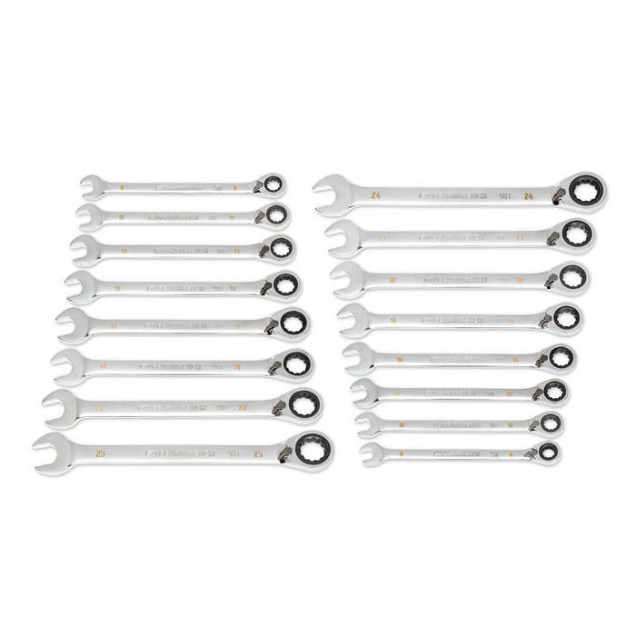 Gearwrench Set Wr Rat Comb Rev Met 90T 16Pc 8- 25MM