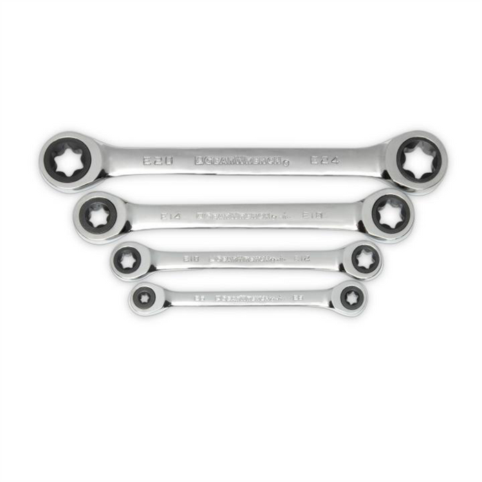 Gearwrench 4 Piece Double Box Ratcheting E-Torx Wrench Set