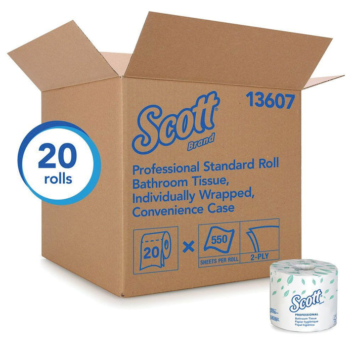 Kimberly-Clark Scott; 13607 Convenience Case Standard Essential Toilet Paper Roll, 4.1 x 4 in, 2 Ply — view 4