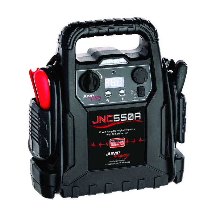 Clore Automotive Peak Amp 12 Volt Jump Starter with Air Compressor