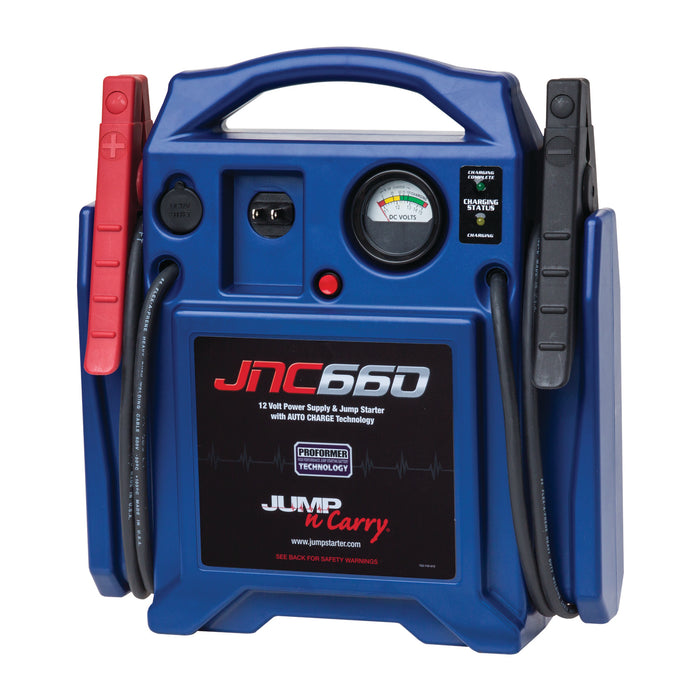 Clore Automotive JNC660 1700 Peak Amp Jump Starter with Automatic Charger and Voltmeter