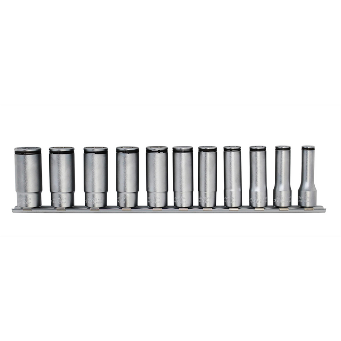 KO-KEN Hand Tools Special 3/8 Sq. Dr. Deep NUT GRIP Socket Set 8-19mm - 11 pieces